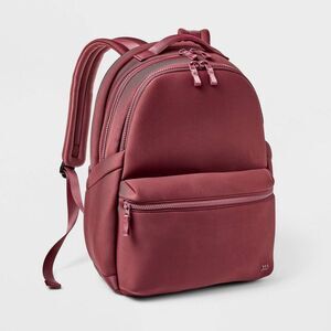 All In Motion - 14L Faux Neoprene Backpack - All In Motion Burgund Burgundy